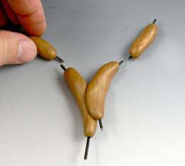 Molded clay on wire